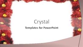  Presentation with framework - Presentation design consisting of red christmas chain framework background and a white colored foreground