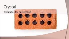  Presentation with clay - Amazing presentation theme having red clay brick with ten backdrop and a sky blue colored foreground