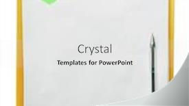  Presentation with shape heart - Beautiful presentation theme featuring red-clipboard-and-pen-isolated backdrop and a white colored foreground