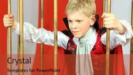  Presentation with gluten free bread on wooden - Slides with red cloak breaks free background and a red colored foreground