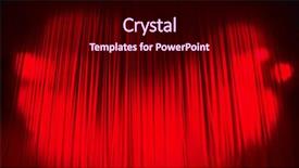  Presentation with red curtain - Colorful slide deck enhanced with red closed curtain with light backdrop and a wine colored foreground