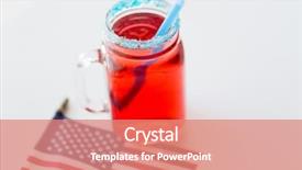  Presentation with cocktail party - Slide set enhanced with red cocktail - american independence day celebration patriotism background and a  colored foreground