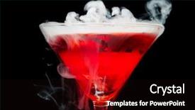  Presentation with vapor - PPT layouts enhanced with butcher meat cleavers with cloth background and a  colored foreground.