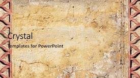  Presentation with ornament - PPT theme featuring red color copy space background and a lemonade colored foreground