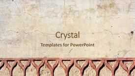  Presentation with ornament - Slide deck having red color copy space background and a  colored foreground