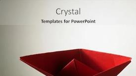  Presentation with boat - Slides having red-color-origami-paper-boat background and a light gray colored foreground