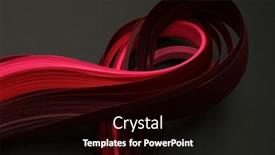  Presentation with abstract wave - Slides having red-color-strip-wave-paper background and a black colored foreground