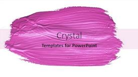  Presentation with brush stroke - Presentation theme consisting of red-colored-brush-stroke-paiting background and a coral colored foreground