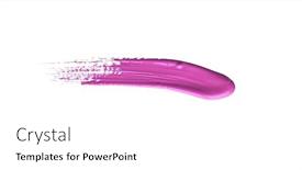  Presentation with brush stroke - Presentation theme having red-colored-brush-stroke-paiting background and a white colored foreground