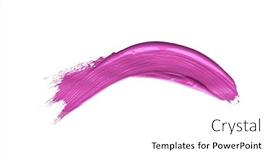  Presentation with watercolor red - Presentation consisting of red-colored-brush-stroke-paiting background and a white colored foreground