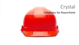  Presentation with construction red - Presentation theme having red-construction-safety-hard-hat background and a white colored foreground