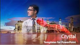  Presentation with super man - Cool new PPT theme with red cover in super hero backdrop and a  colored foreground