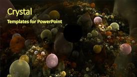  Presentation with phases - Presentation theme featuring red crystal graphics abstract - one of phases of development background and a wine colored foreground