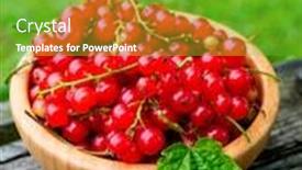  Presentation with currant - Amazing theme having red currant berry in a wooden plate backdrop and a seafoam green colored foreground