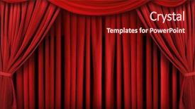  Presentation with theater stage - Colorful PPT theme enhanced with red curtain - beautiful indoor theater stage background backdrop and a wine colored foreground