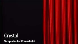  Presentation with red curtain - Slides enhanced with red curtain on black background background and a black colored foreground