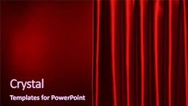 Presentation with red curtain - Slide deck consisting of red curtain on red background background and a wine colored foreground
