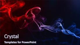  Presentation with smoke - Slide deck enhanced with red curve - smoke on the black background background and a wine colored foreground