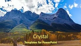  Presentation with rocky mountains - Slide deck consisting of red-deer-resting background and a tawny brown colored foreground