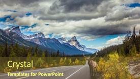  Presentation with deer - Slides consisting of red-deer-with-branching-horns background and a tawny brown colored foreground