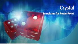  Presentation with swirls - Cool new PPT layouts with red dice against blue backdrop and a ocean colored foreground