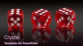  Presentation with mirror - Presentation theme enhanced with red-dices-on-gradient-black background and a wine colored foreground