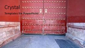  Presentation with forbidden city - Slide deck enhanced with  background and a  colored foreground