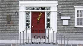  Presentation with heritage - Theme consisting of red-door-of-a-heritage background and a light gray colored foreground