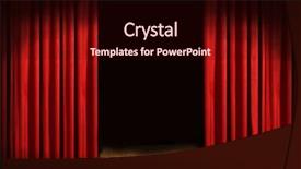  Presentation with red curtain - Theme having red drapes and dark background background and a wine colored foreground