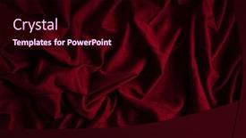  Presentation with fabric - PPT layouts featuring red-fabric-background-for-photo background and a wine colored foreground