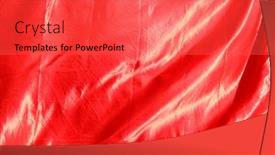  Presentation with fabric - Audience pleasing slide set consisting of red-fabric-cloth-wavy-background backdrop and a red colored foreground
