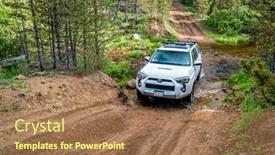  Presentation with mountain stream - Slide set with red-feather-lakes-co-usa background and a coral colored foreground