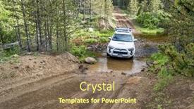  Presentation with suv - PPT layouts featuring red-feather-lakes-co-usa background and a coral colored foreground