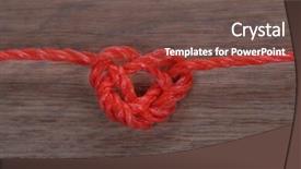  Presentation with shape heart - Presentation consisting of red figure circle - heart shape from rope background and a  colored foreground