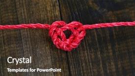  Presentation with wooden heart the slogan - Cool new presentation design with family fatherhood finances and parenthood backdrop and a mint green colored foreground.