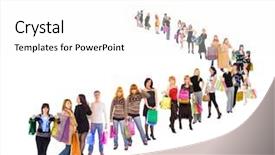  Presentation with money bag sysmbol - Beautiful PPT layouts featuring red figure group - bags full money is happiness backdrop and a white colored foreground