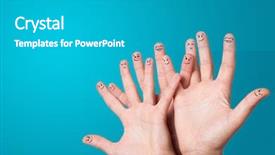  Presentation with loving hearts love heart candy - Amazing slide deck having red figure group - cute smiley fingers loving backdrop and a teal colored foreground