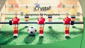  Presentation with light abstract - Amazing presentation having red figure team - table football game abstract light backdrop and a lemonade colored foreground