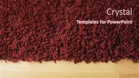 Presentation with floor - Cool new presentation theme with red-fluffy-rug-on-laminate backdrop and a wine colored foreground