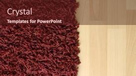  Presentation with floor - Slide set enhanced with red-fluffy-rug-on-laminate background and a wine colored foreground