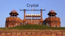  Presentation with india fort - Presentation theme having red fort in delhi india background and a  colored foreground
