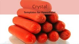  Presentation with lean - Amazing presentation theme having red-fresh-beef-lean-sausage backdrop and a red colored foreground