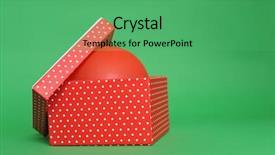  Presentation with dark green and red - Theme with subject of business science education background and a dark gray colored foreground