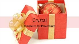  Presentation with eye ball dilated gif - Amazing PPT theme having red gift boxes with polished backdrop and a red colored foreground