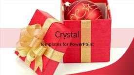 Presentation with boxes - PPT layouts enhanced with red gift boxes with polished background and a red colored foreground
