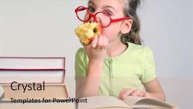  Presentation with red apple tree - Amazing presentation having red glasses bitten apple seat backdrop and a soft green colored foreground