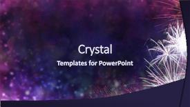  Presentation with firework - Amazing slide deck having red gold fire - abstract colored firework background backdrop and a navy blue colored foreground