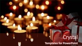  Presentation with red gold black - Presentation design consisting of red gold fire - two decorative hearts gift boxes background and a tawny brown colored foreground