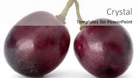  Presentation with grape - Cool new slides with red-grape-berry-bunch-isolated backdrop and a white colored foreground