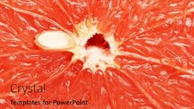  Presentation with cut - Presentation having red-grapefruit-cut-texture background and a red colored foreground